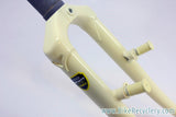 NEW/NOS Tange Infinity Steel Touring / Cyclocross Fork: 1 1/8", 700c, Rack/Fender Mounts, Canti/Caliper Brake Mounts, Cream/Vanilla