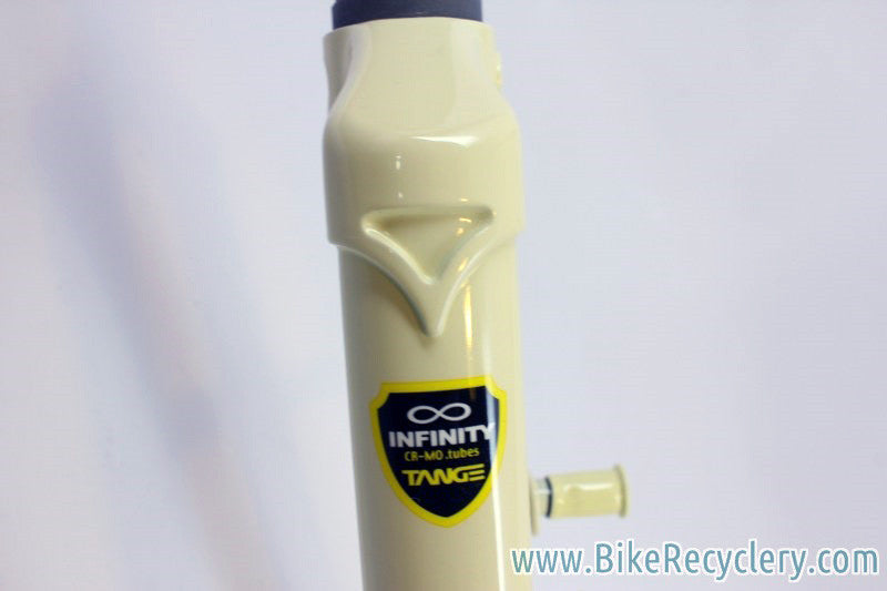 NEW/NOS Tange Infinity Steel Touring / Cyclocross Fork: 1 1/8", 700c, Rack/Fender Mounts, Canti/Caliper Brake Mounts, Cream/Vanilla