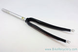 Deda Black Force 2 Carbon Fork: 1" Threadless, Black 700c