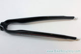 Deda Black Force 2 Carbon Fork: 1" Threadless, Black 700c