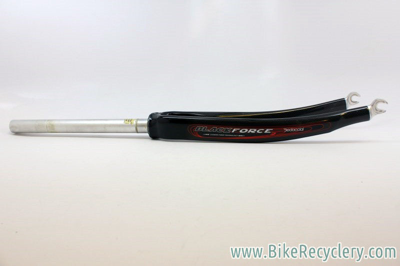 Deda Black Force 2 Carbon Fork: 1" Threadless, Black 700c