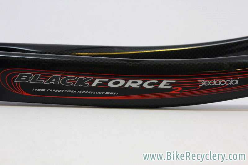 Deda Black Force 2 Carbon Fork: 1" Threadless, Black 700c