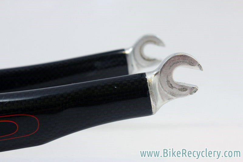 Deda Black Force 2 Carbon Fork: 1" Threadless, Black 700c