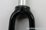 Deda Black Force 2 Carbon Fork: 1" Threadless, Black 700c