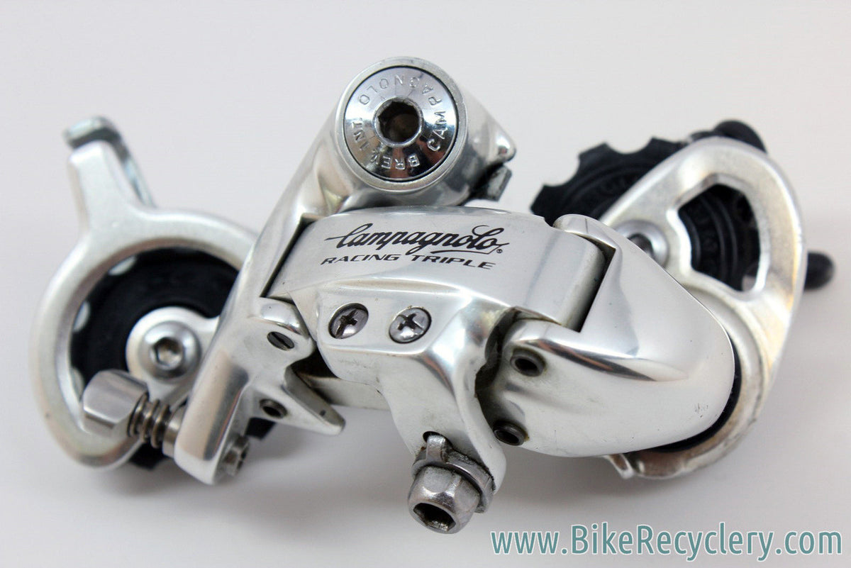Vintage Campagnolo Racing T Rear Derailleur: 1st Gen 8-Speed Triple Long Cage, MINT (take off?)