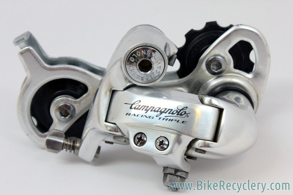 Vintage Campagnolo Racing T Rear Derailleur: 1st Gen 8-Speed Triple Long Cage, MINT (take off?)