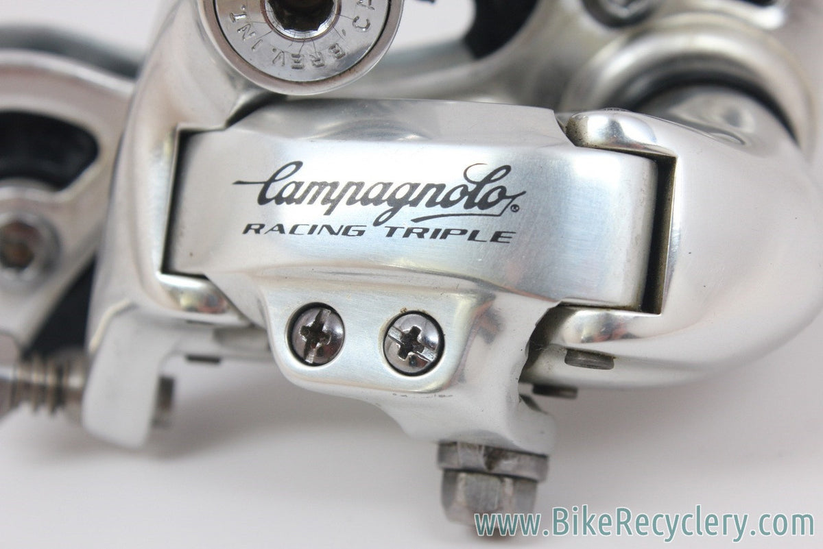 Vintage Campagnolo Racing T Rear Derailleur: 1st Gen 8-Speed Triple Long Cage, MINT (take off?)