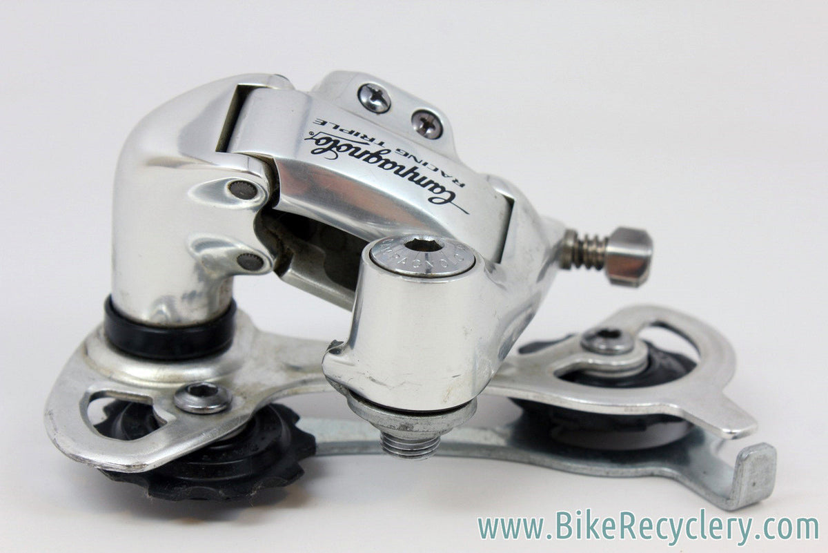 Vintage Campagnolo Racing T Rear Derailleur: 1st Gen 8-Speed Triple Long Cage, MINT (take off?)