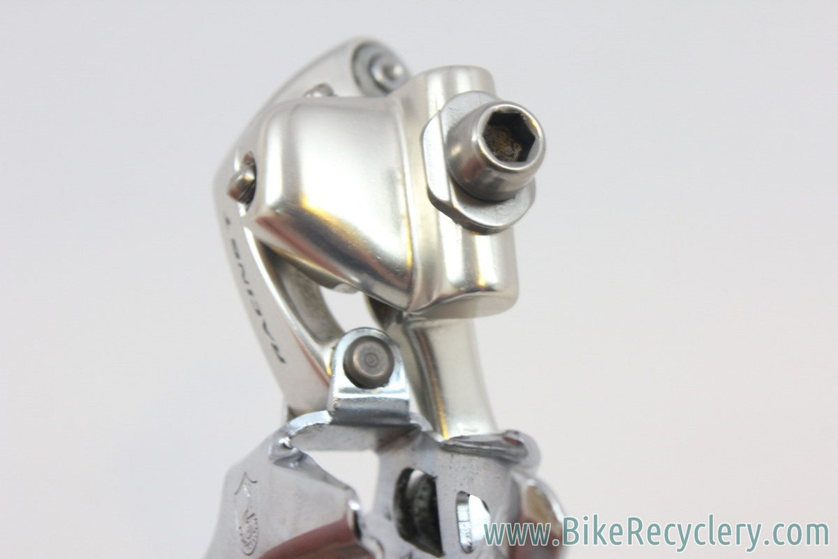 Vintage Campagnolo Racing T Front Derailleur: Braze On, Triple, 1st Gen 8-Speed MINT