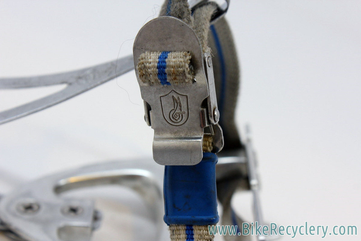 Campagnolo Victory Aero Pedals w/ Campy Toe Clips & Straps