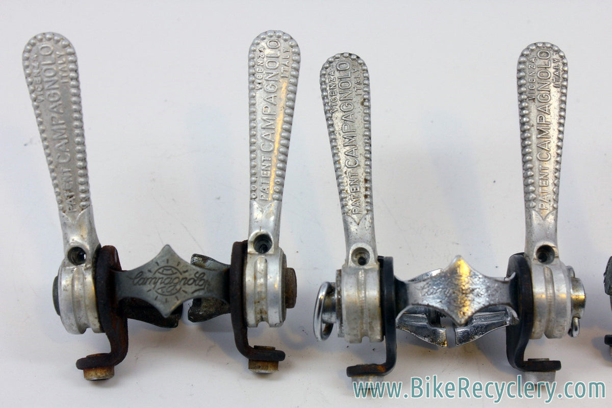 Campagnolo Clamp On Downtube Shifter LOT of 4: Cable Stops, 1960's/1970's/1980's