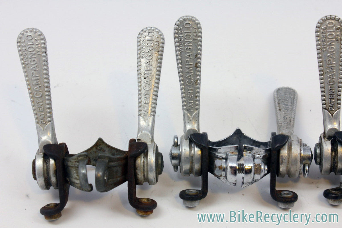 Campagnolo Clamp On Downtube Shifter LOT of 4: Cable Stops, 1960's/1970's/1980's