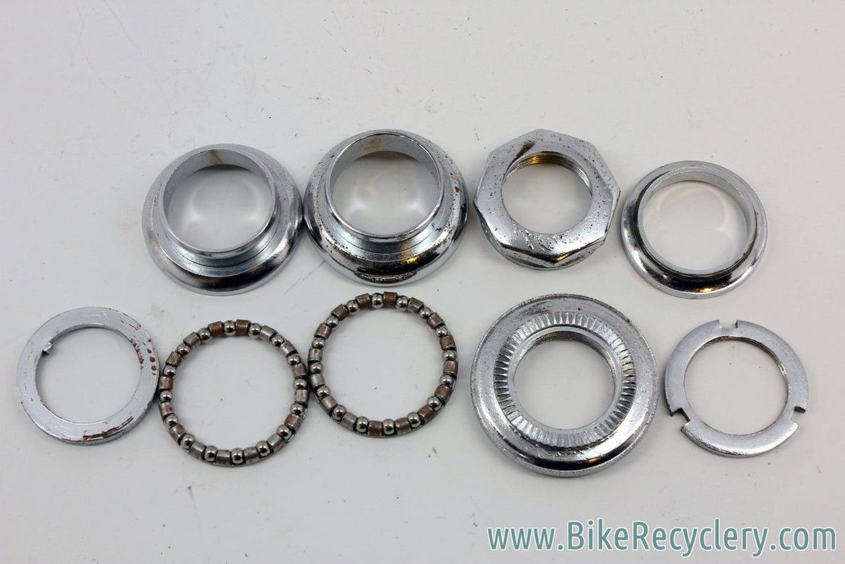 Stronglight P3 Headset: Steel - Toothed, Knurled, & Unmarked - 26.8mm Race Chrome (EXC)