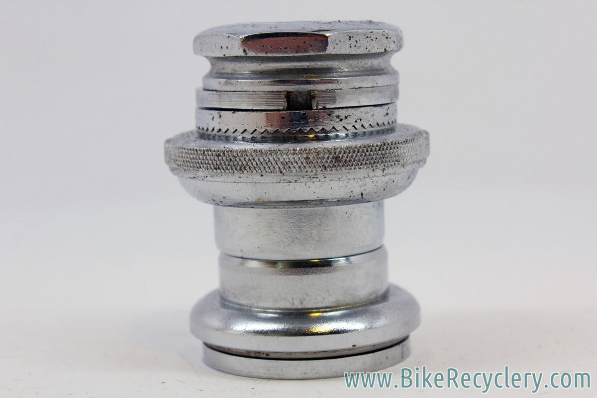 Stronglight P3 Headset: Steel - Toothed, Knurled, & Unmarked - 26.8mm Race Chrome (EXC)