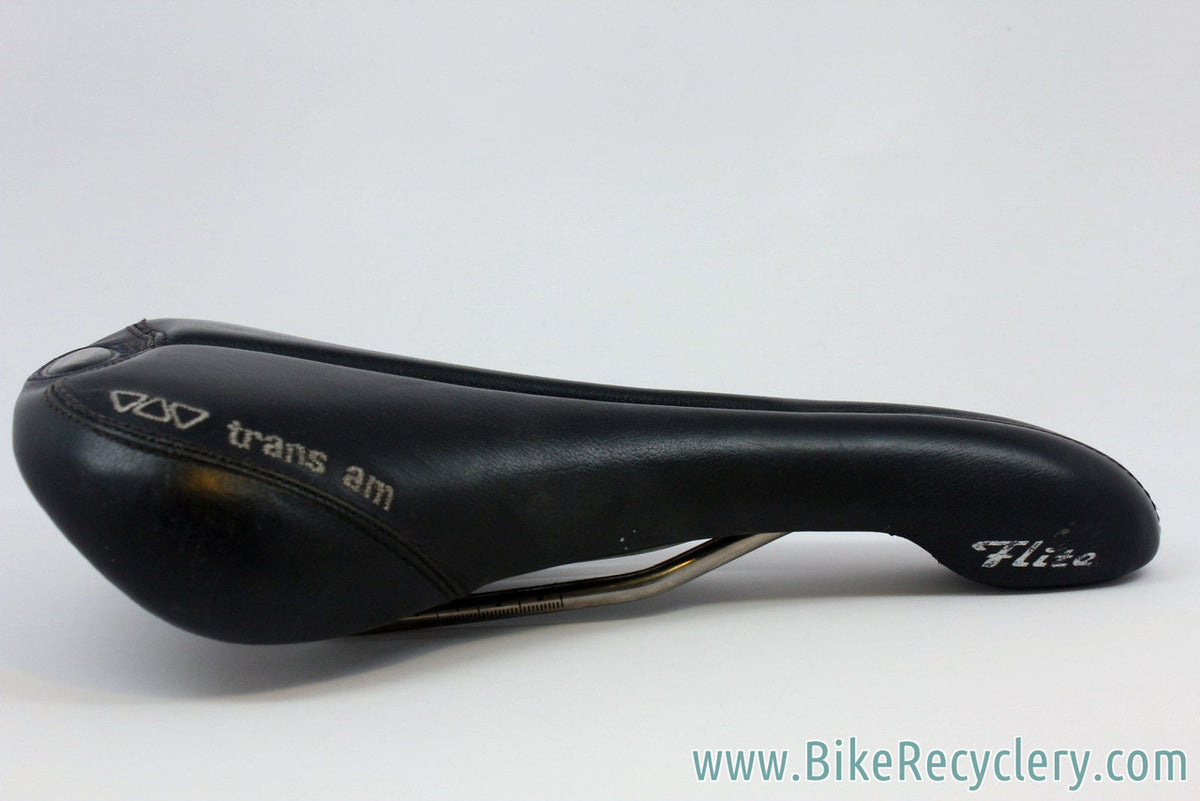 Selle Italia Flite Trans Am Titanium Saddle: Cutout, Black EXC+