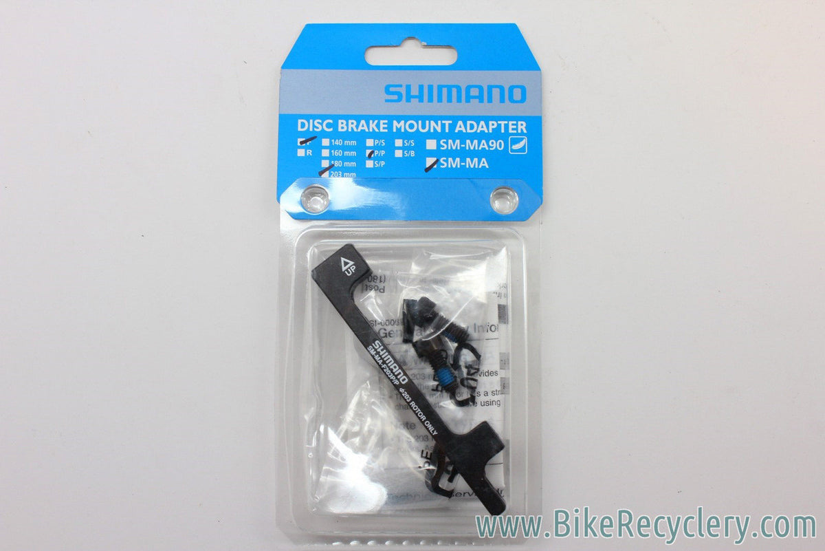 Shimano Disc Brake Adapter: SM-MA-F203P/P, Front Post Mount, 203mm