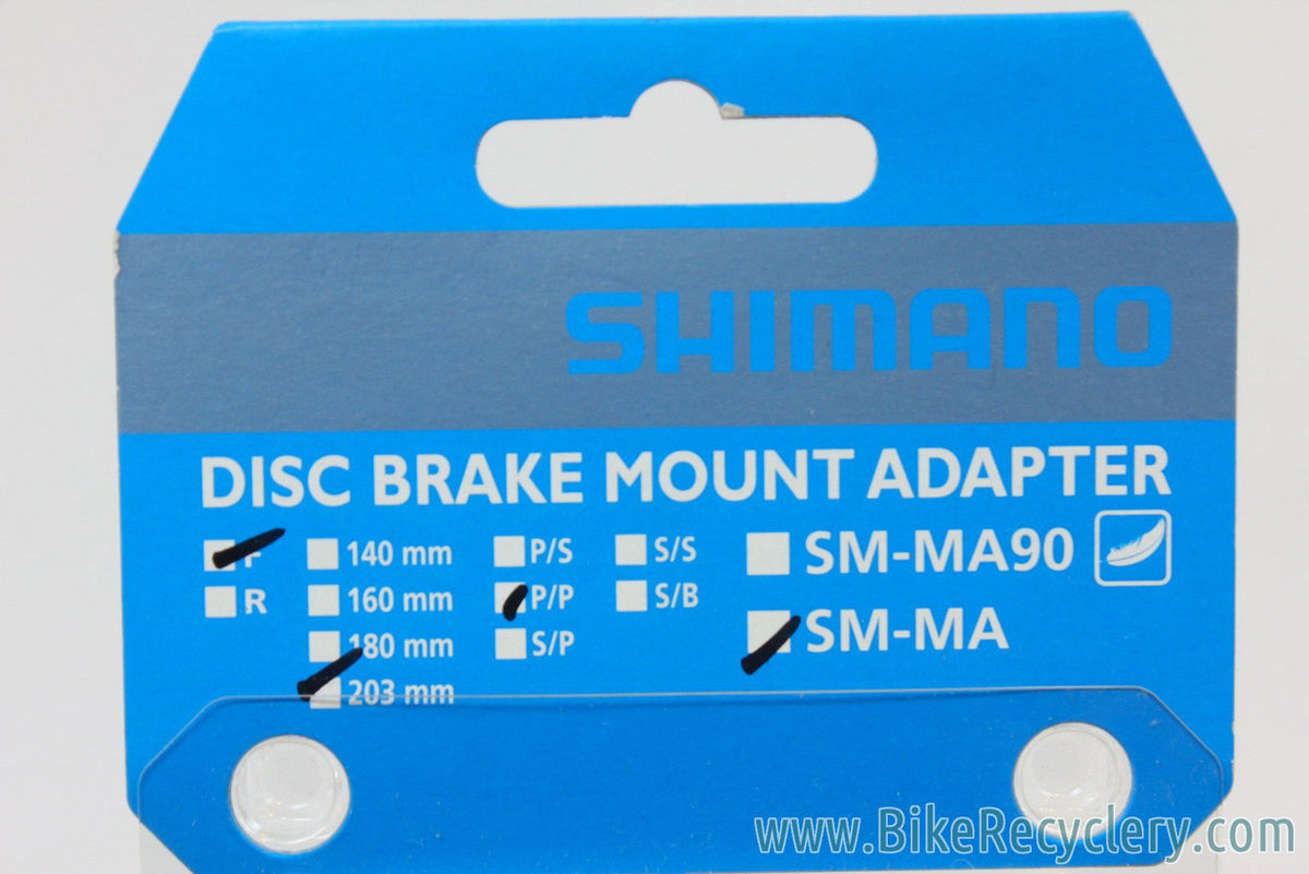 Shimano Disc Brake Adapter: SM-MA-F203P/P, Front Post Mount, 203mm