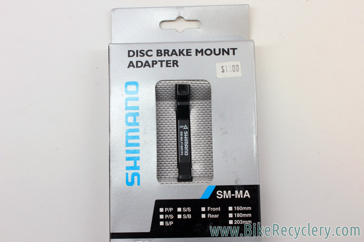 Shimano Disc Brake Adapter: SM-MA-F180P/P2, Front Post Mount, 180mm