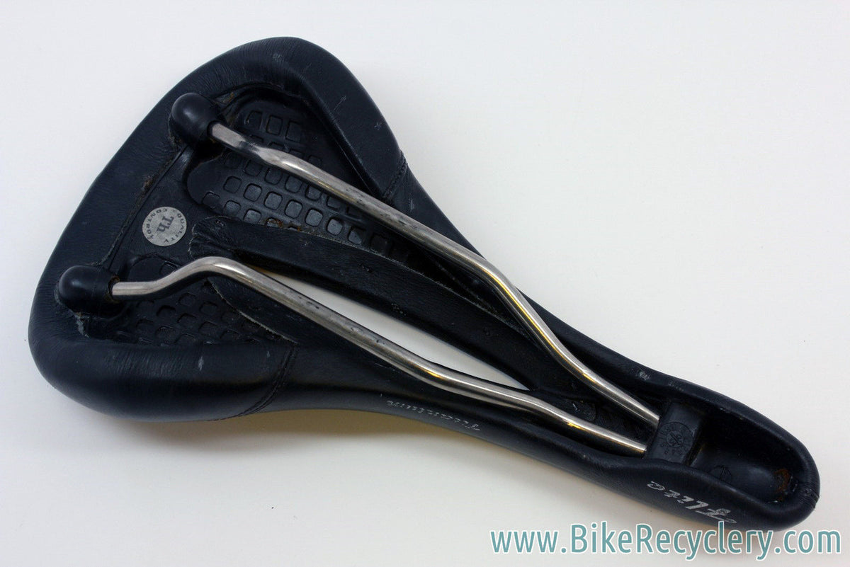Selle Italia Flite Trans Am Titanium Saddle: Cutout, Black EXC+