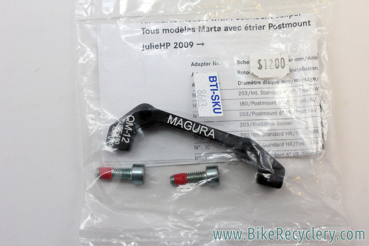 Magura QM-12 ISF-180, ISR 160 Disc Brake Adapter: For front 180mm or rear 160mm