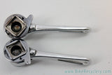 Vintage Mavic (Simplex Super LJ SLJ) Downtube Shifters: Silver, Retro-Friction