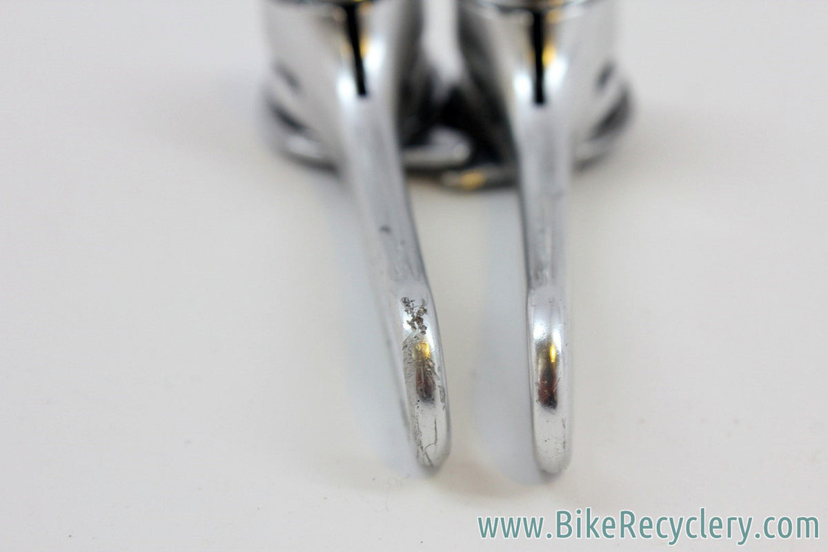 Vintage Mavic (Simplex Super LJ SLJ) Downtube Shifters: Silver, Retro-Friction