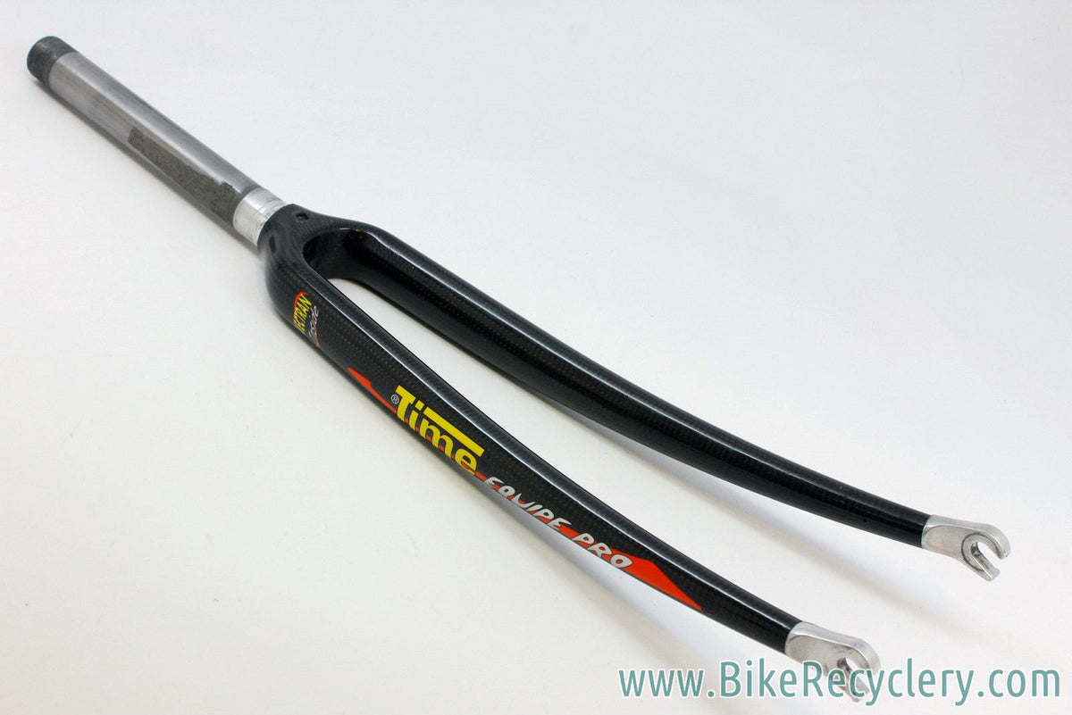Time Equipe Pro Carbon Road Fork: 1" Threaded, MINT