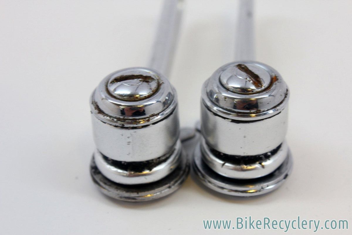 Vintage Mavic (Simplex Super LJ SLJ) Downtube Shifters: Silver, Retro-Friction