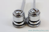 Vintage Mavic (Simplex Super LJ SLJ) Downtube Shifters: Silver, Retro-Friction