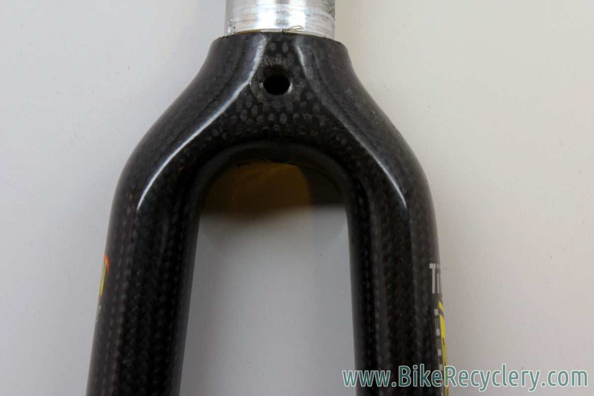 Time Equipe Pro Carbon Road Fork: 1" Threaded, MINT