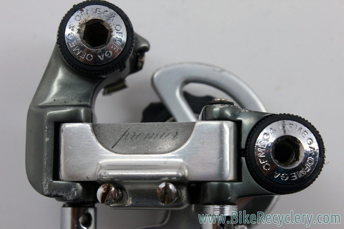 Ofmega Premier Rear Derailleur: Bianchi Edition, Rare, EXC+