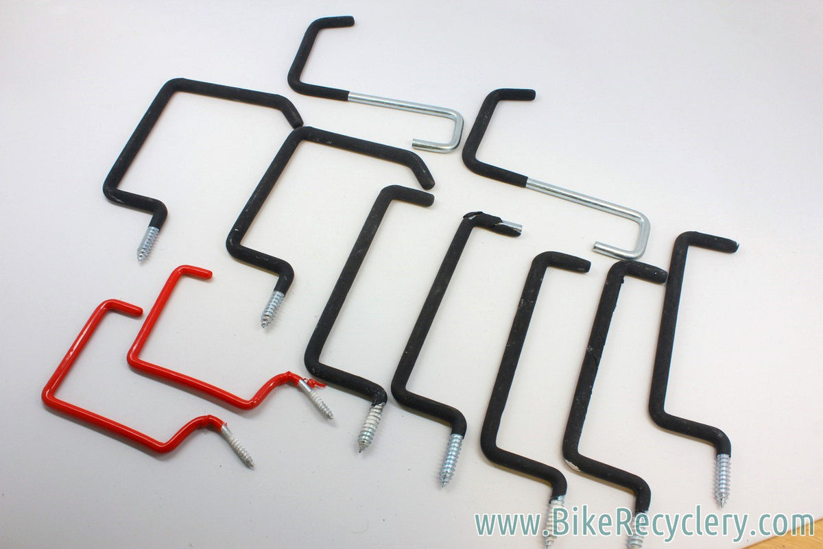 Heavy Duty Bicycle & Ski Ceiling Hooks: ~9" Long, Lot of 11