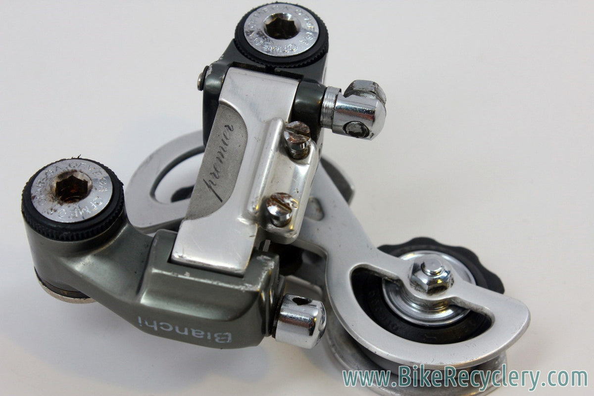 Ofmega Premier Rear Derailleur: Bianchi Edition, Rare, EXC+
