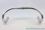 Cinelli Criterium Road / Pista Drop Handlebars: 65-40, 40cm x 26.4mm, Silver Alloy