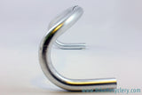 Cinelli Criterium Road / Pista Drop Handlebars: 65-40, 40cm x 26.4mm, Silver Alloy
