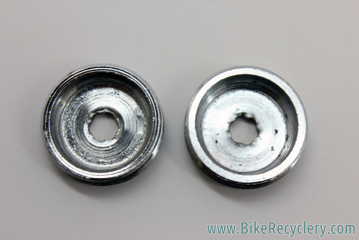 Vintage T.A. Specialties Crank Dust Caps: Chrome