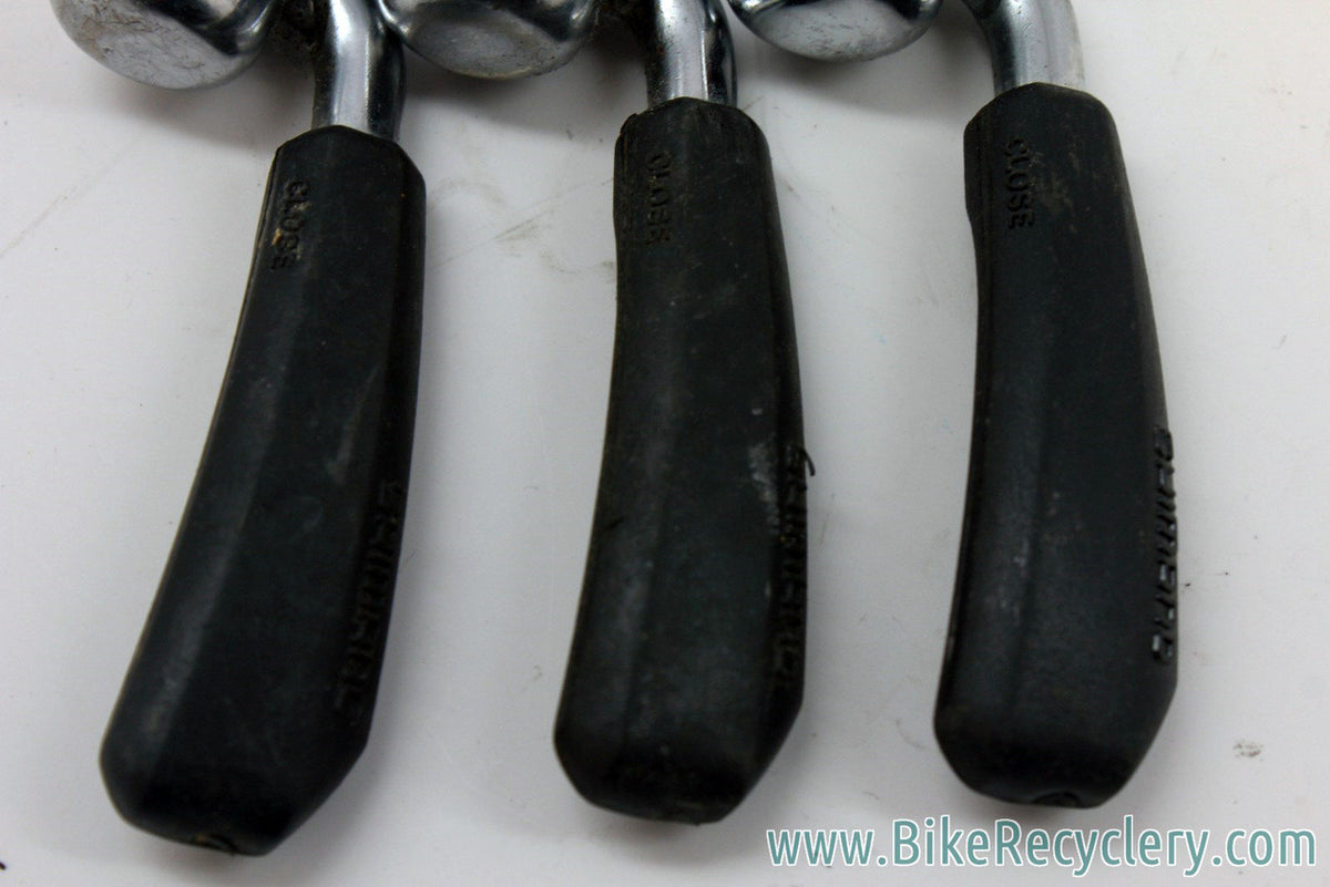 Vintage Shimano XT M730 QR Skewer Set: Front/Rear Wheels & Seatpost Binder