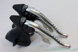 Campagnolo Record 8 Speed Triple Ergo Shifters / Brifters: Slotted, Carbon BB System