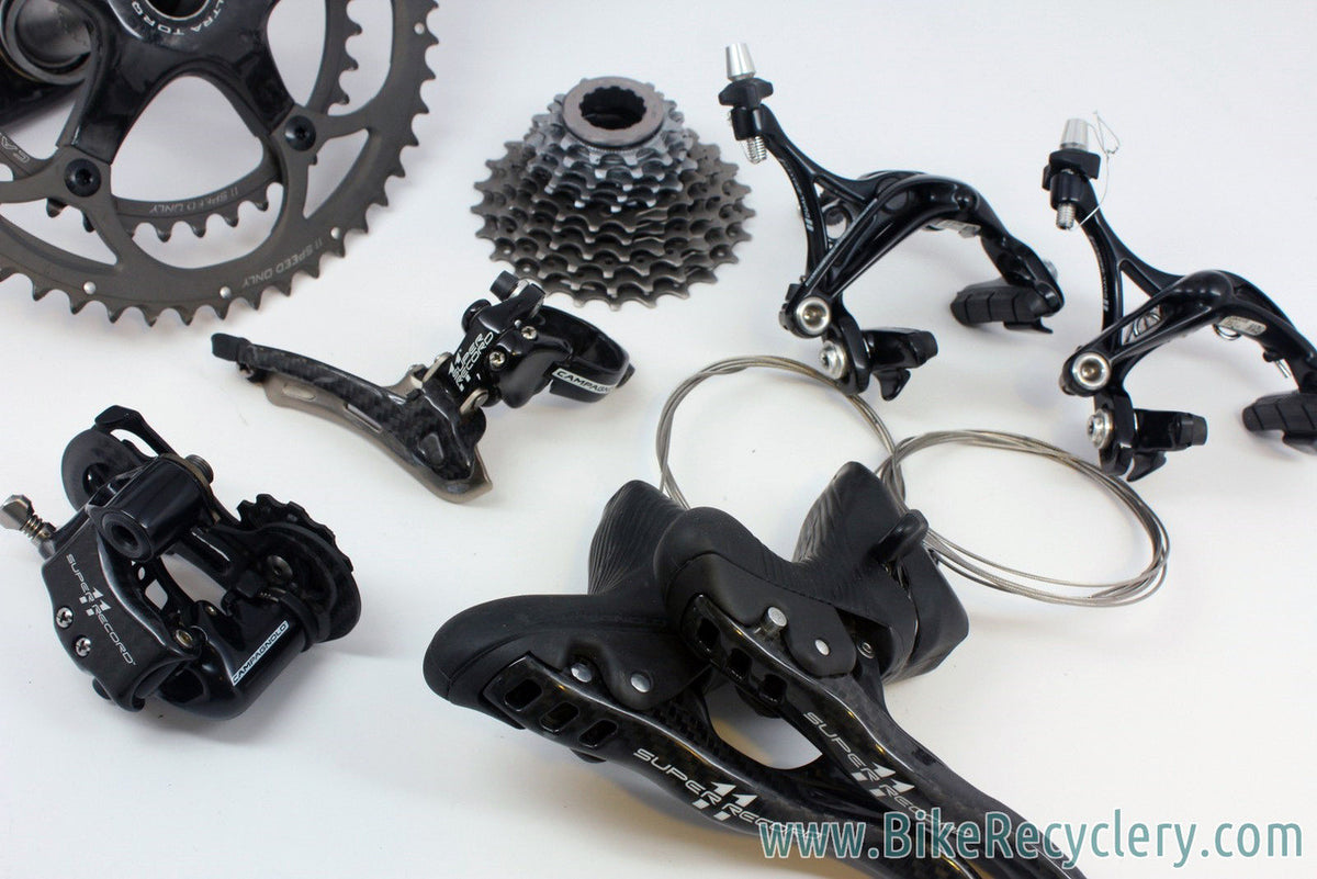 Campagnolo Super Record 11 Speed Group Set: 9 Piece, Mechanical, <500mi, MINT