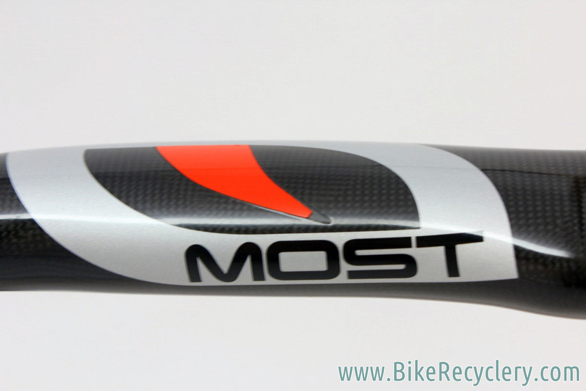 (Pinarello) MOST Talon Compact 1K Carbon Integrated Handlebar / Stem: 42cm, 125mm, Black, <100mi MINT