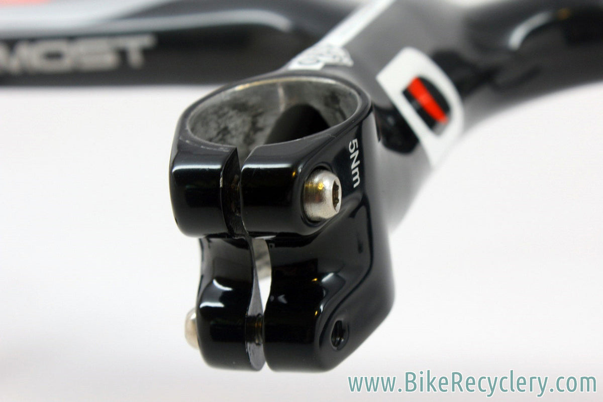 (Pinarello) MOST Talon Compact 1K Carbon Integrated Handlebar / Stem: 42cm, 125mm, Black, <100mi MINT
