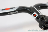(Pinarello) MOST Talon Compact 1K Carbon Integrated Handlebar / Stem: 42cm, 125mm, Black, <100mi MINT