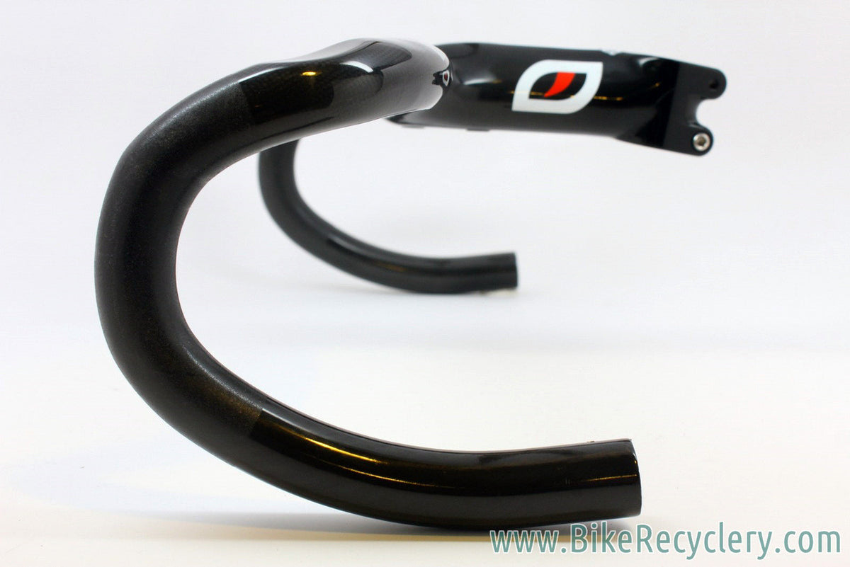 (Pinarello) MOST Talon Compact 1K Carbon Integrated Handlebar / Stem: 42cm, 125mm, Black, <100mi MINT