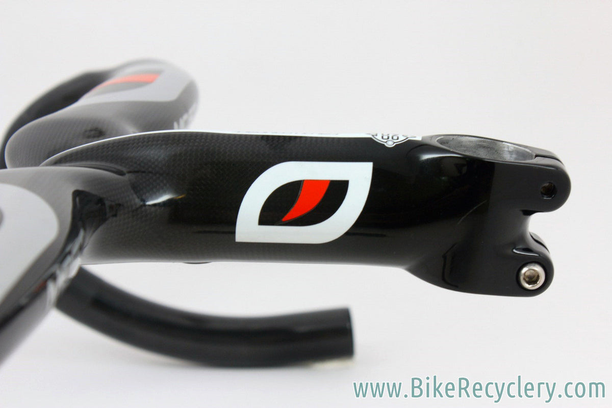 (Pinarello) MOST Talon Compact 1K Carbon Integrated Handlebar / Stem: 42cm, 125mm, Black, <100mi MINT