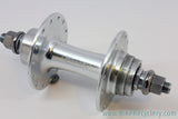 Bianchi Pista Flip Flop Rear Hub: Silver, 120mm, 28H, Fix/Free, New Take-off