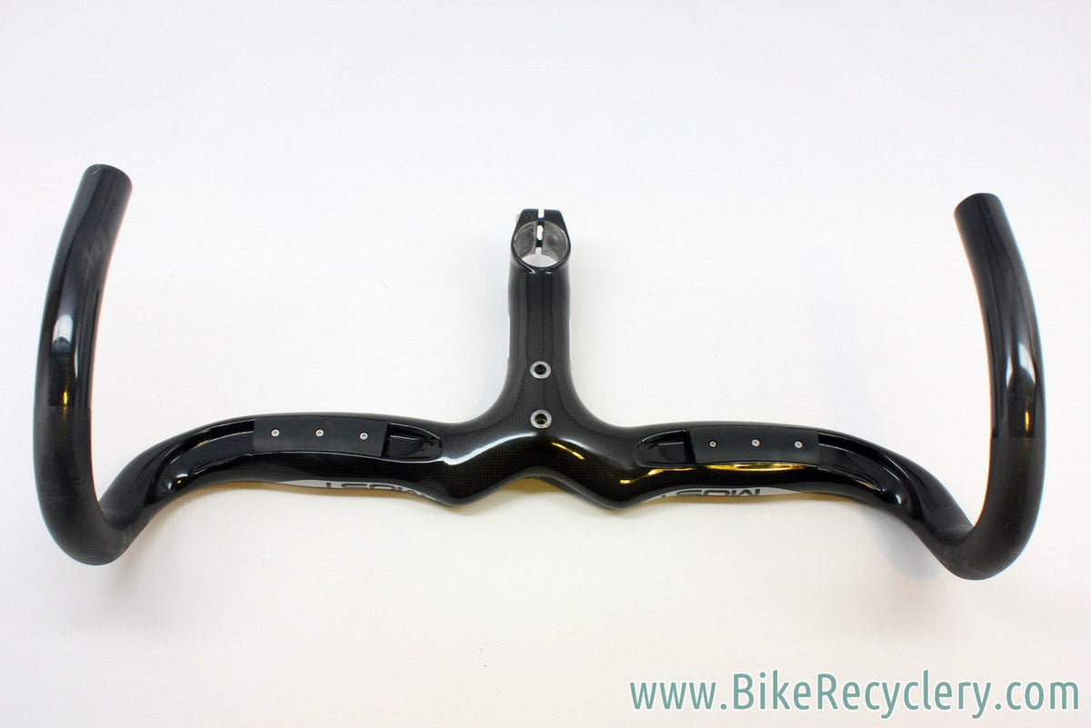 (Pinarello) MOST Talon Compact 1K Carbon Integrated Handlebar / Stem: 42cm, 125mm, Black, <100mi MINT