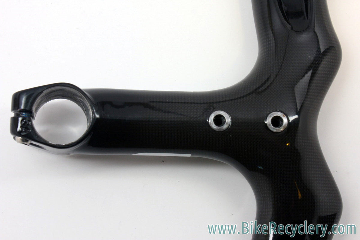 (Pinarello) MOST Talon Compact 1K Carbon Integrated Handlebar / Stem: 42cm, 125mm, Black, <100mi MINT