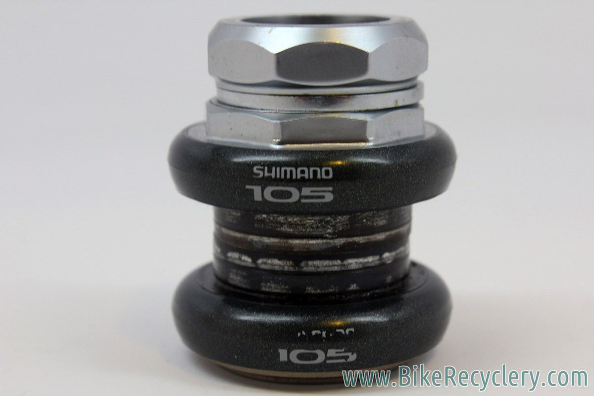 Vintage Shimano 105 HP-1050 Headset: 1" Threaded, Metallic Finish