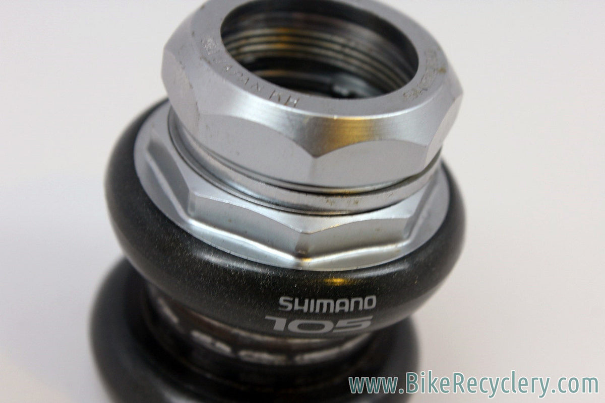 Vintage Shimano 105 HP-1050 Headset: 1" Threaded, Metallic Finish