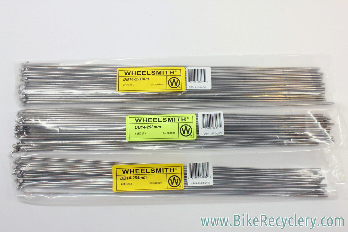 Wheelsmith DB14 Spoke Lot: 2.0/1.7mm Double Butted, 284mm, 291mm, 293mm- 86 Spokes